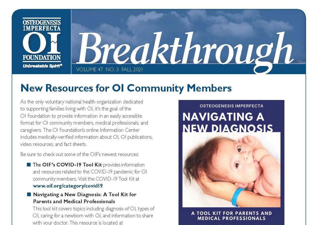 OIF Breakthrough Newsletter: Fall 2021