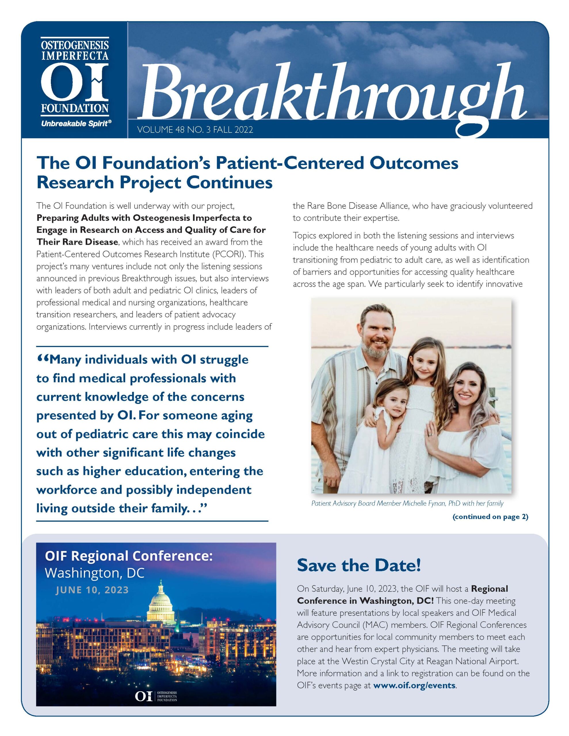 Breakthrough Newsletter: Fall 2022